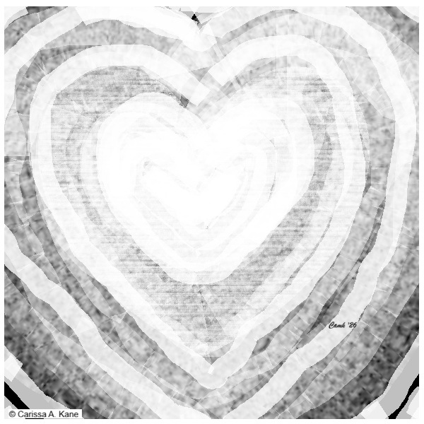 Radiating, Light-filled heart