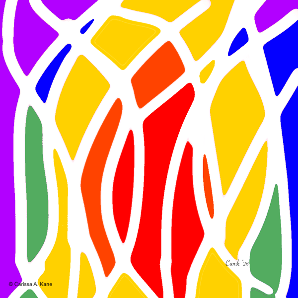 Abstract art - The flame of the Holy Spirit